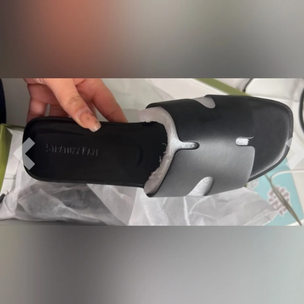 Stratuxx Kaze Women's Open Toe Flat Dress Slide Sandals - Picture 7 of 8